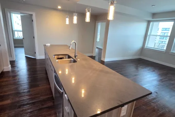 Open-plan apartment in Fort Lee, NJ, cleaned by Milu Legacy Cleaning